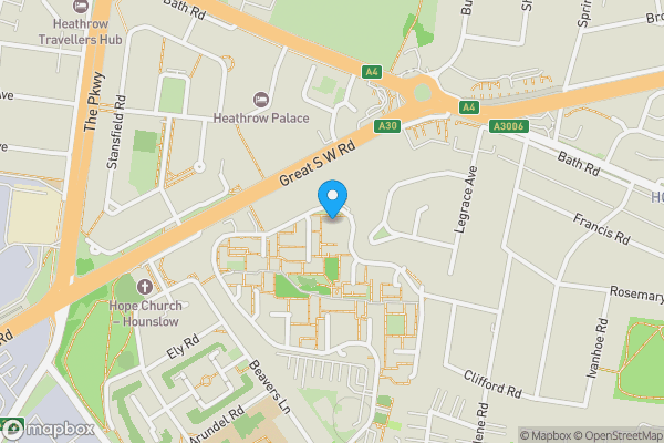 Map location for 95 Raccoon Way, Hounslow, Middlesex, TW4 7PN