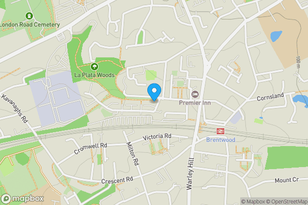 Map location for Flat 2, Helen House, Rollason Way, Brentwood, Essex CM14 4AQ