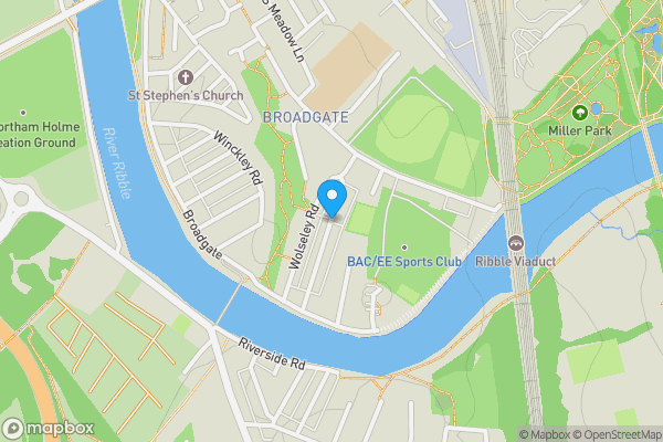 Map location for Connaught Road, Preston, Lancashire, PR1 8EX