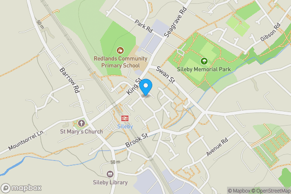 Map location for Land Between 21 and 29, Old Tannery Drive, Sileby, Leicestershire LE12 7UP