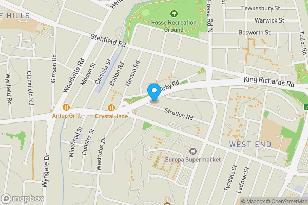 Map location for 81 Stretton Road, Leicester, Leicestershire LE3 6BL