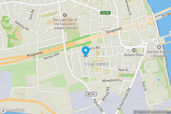 Map location for 9 Percy Road, Wallasey, CH44 7DY