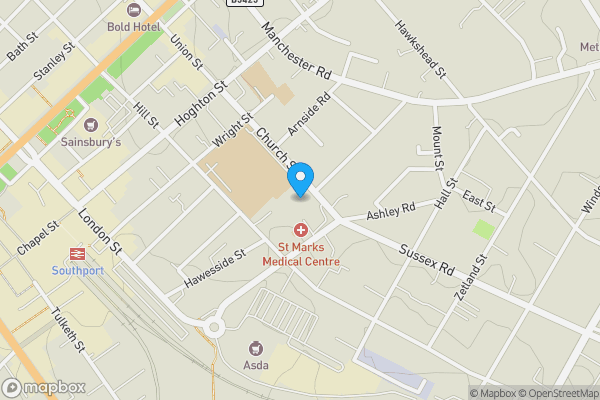 Map location for 10 Church Street, Southport, Merseyside PR9 0QT