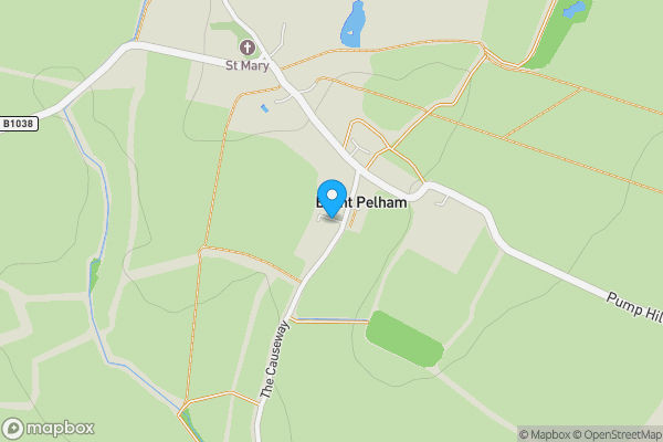 Map location for Owlitts Cottages, 2 The Causeway, Brent Pelham, Buntingford, Hertfordshire, SG9 0HW