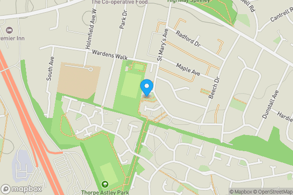 Map location for Oak Crescent, LEICESTER, Leicestershire, LE3 3FL