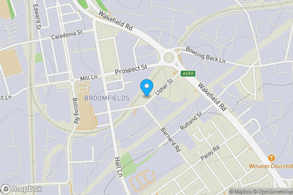 Map location for 18, Usher Street Bradford, BD4 7DS