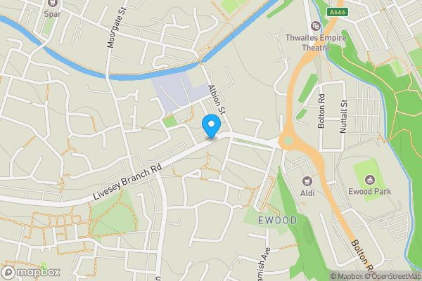 Map location for 123 Livesey Branch Road, Blackburn, BB2 4LU