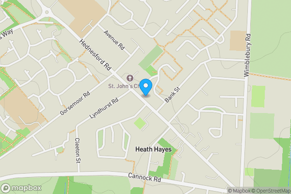 Map location for 200 Hednesford Road, Heath Hayes, Cannock, Staffordshire, WS12 3DZ