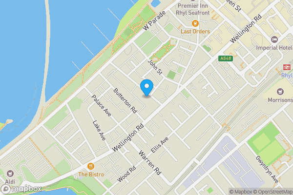 Map location for The Cove Guest House, 48 River Street, Rhyl, Clwyd LL18 1PT