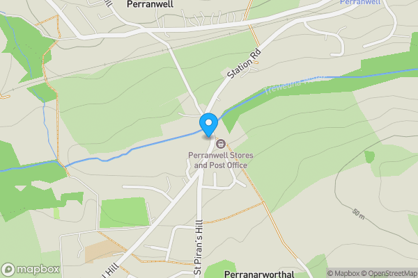 Map location for Perranwell Station, Truro, TR3 7PU