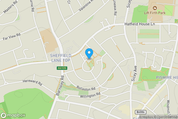 Map location for 6 Padley Way, Sheffield, South Yorkshire S5 6LJ