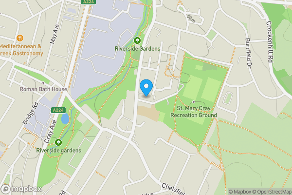 Map location for 5, Park Road, ORPINGTON, Kent, BR5 4AS