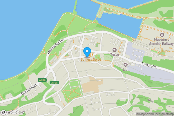 Map location for 64 South Street, Bo'ness, Falkirk EH51 9HA