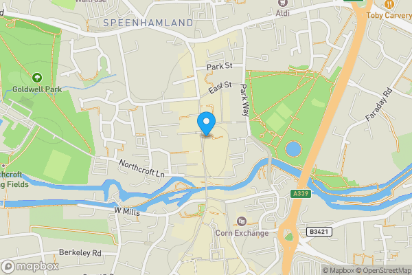 Map location for 21 Northbrook Street, Newbury, RG14 1DJ