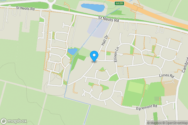 Map location for Hall Drive, CAMBRIDGE, Cambridgeshire, CB23 7QN