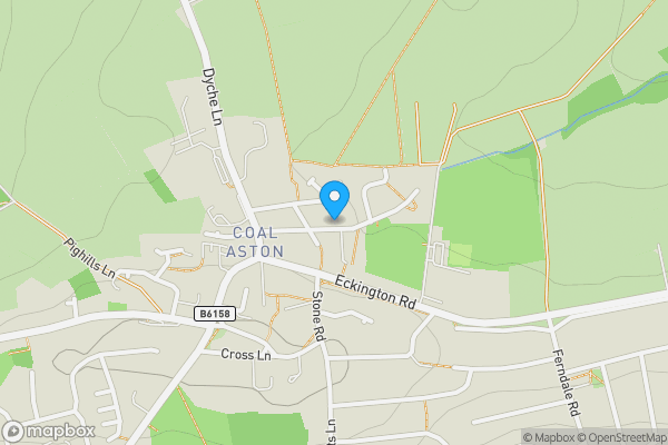 Map location for 19 Cunliffe Street, Coal Aston, Dronfield, Derbyshire S18 3AF
