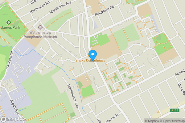 Map location for 180 Markhouse Road, Walthamstow, London, E17 8BJ