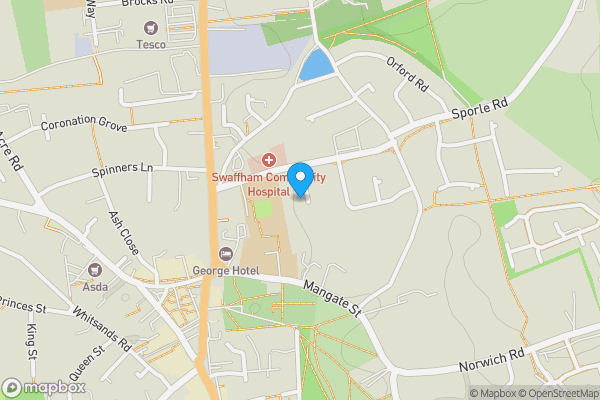 Map location for 19 Pedlars Grove, Swaffham, Norfolk, PE37 7HN