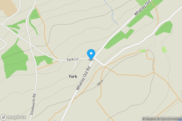 Map location for Langfield, land on the south east side of York Road, Langho, BB6 8DU