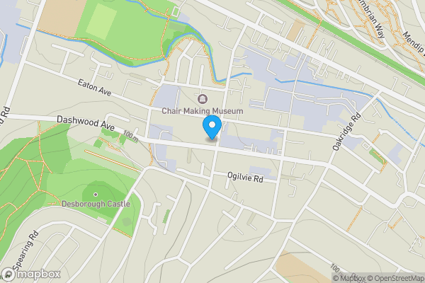 Map location for 110 Dashwood Avenue, High Wycombe, HP12 3EB