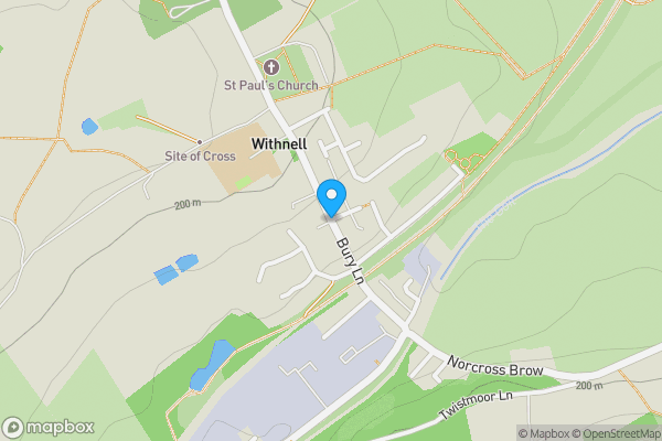 Map location for Bury Lane, CHORLEY, Lancashire, PR6 8SB