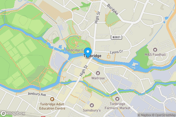 Map location for 100 High Street, Tonbridge, TN9 1AN