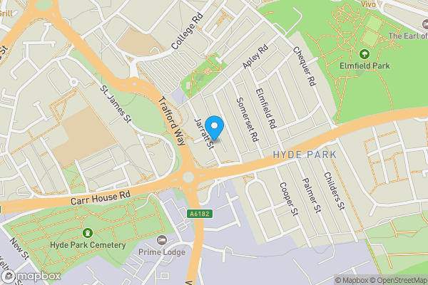 Map location for 18 Jarratt Street, Doncaster, South Yorkshire DN1 2BX