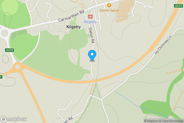 Map location for Station Road, Kilgetty, SA68 0XS