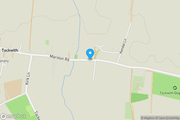 Map location for Marston Road, Tockwith, York, North Yorkshire, YO26