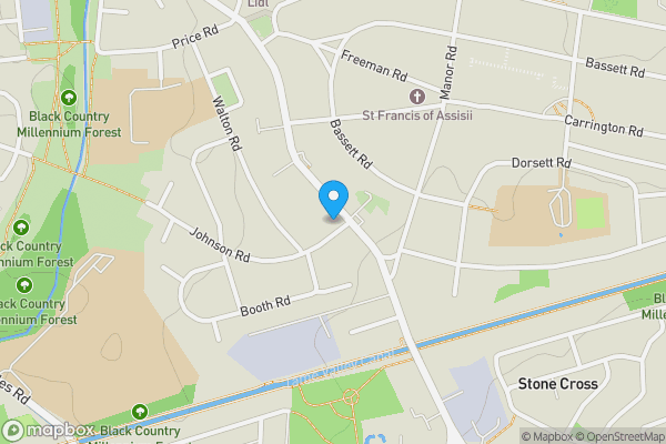 Map location for Land Adj. 104 Crankhall Lane, Wednesbury, WS10 0ED