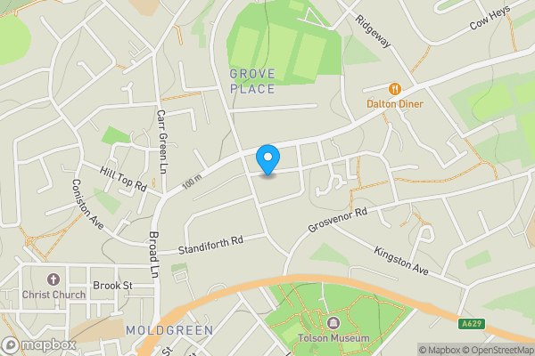 Map location for 34 Dyson Street, Huddersfield, West Yorkshire, HD5 9LT