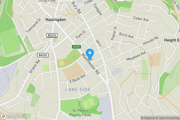 Map location for 102 Manchester Road Haslingden, Rossendale, Lancashire, BB4 6NP