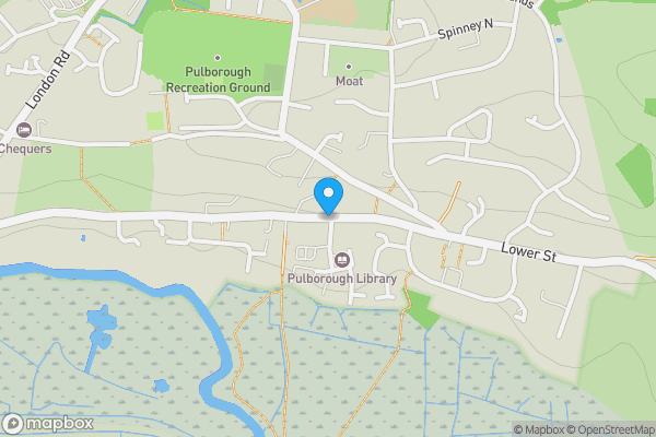 Map location for Lower Street, PULBOROUGH, West Sussex, RH20 2BP