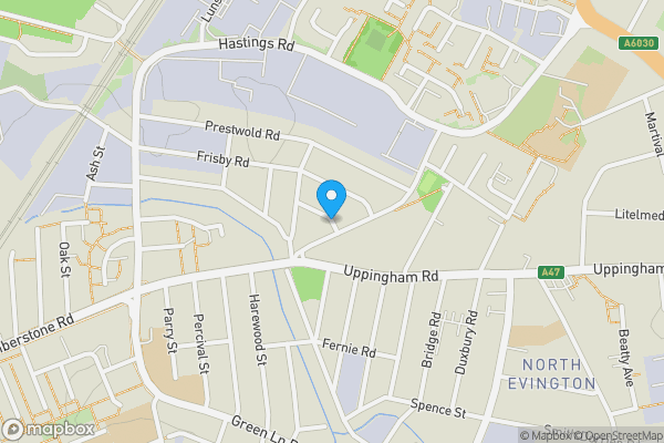 Map location for 9 Quenby Street, Leicester LE5 0FB