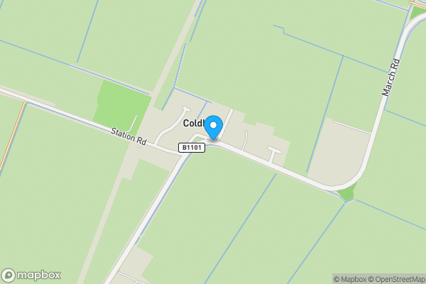 Map location for 48.86 acres land off the B1101, Coldham, Wisbech, Cambridgeshire, PE14 0NF