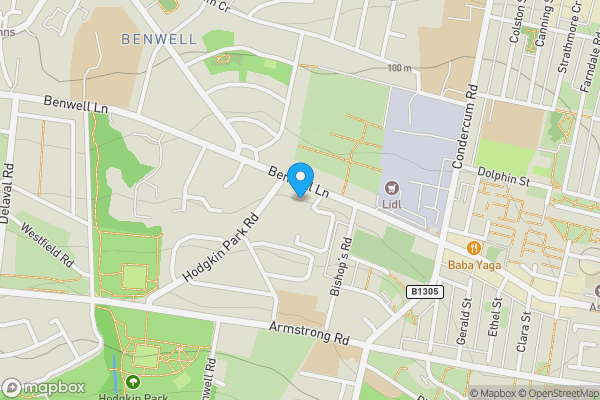 Map location for 1 Benwell Close, Benwell Grange, Newcastle Upon Tyne, Tyne and Wear NE15 6RF
