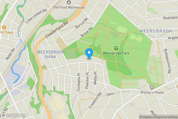 Map location for 47 Cliffefield Road, Meersbrook, Sheffield S8 9DJ