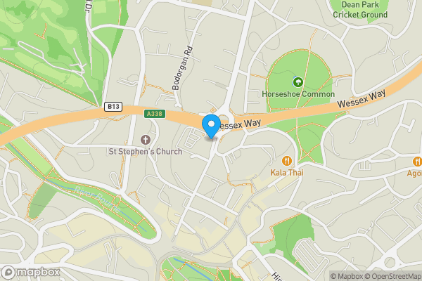 Map location for Richmond Gate, Bournemouth, Dorset, BH2 6LT