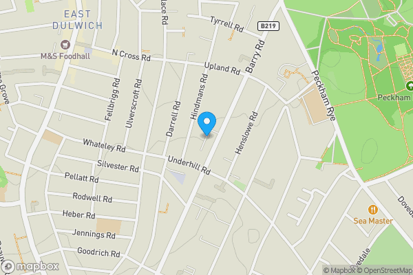 Map location for Flat 18, Halliwell Court, Barry Road, East Dulwich, London, Greater London SE22 0HS