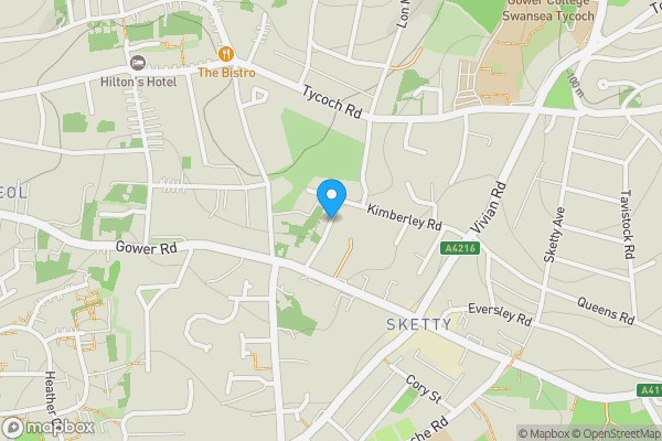 Map location for Westbourne Grove, Swansea, SA2 9DT