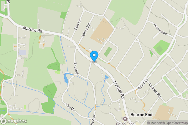 Map location for Marlow Road, Bourne End, Buckinghamshire, SL8 5PL