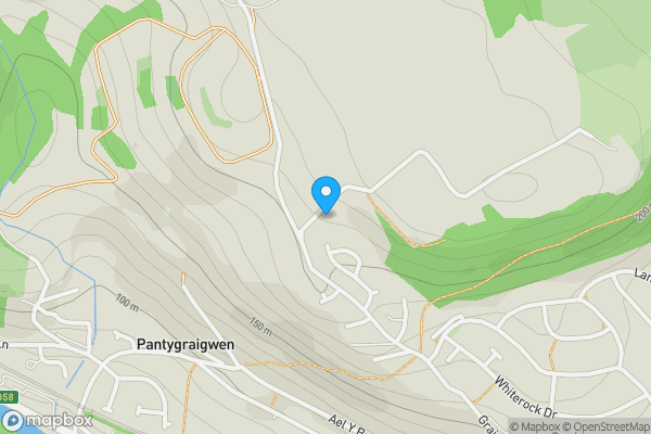 Map location for Land to the rear of Graigwen Farm Graigwen, Pontypridd, CF37 3NL