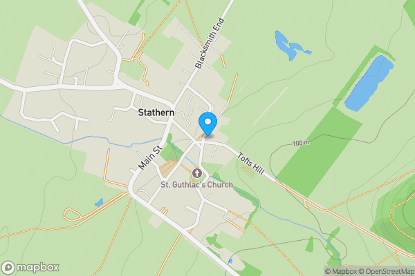 Map location for 1 Tofts Hill, Stathern, Melton Mowbray, Leicestershire, LE14 4HU