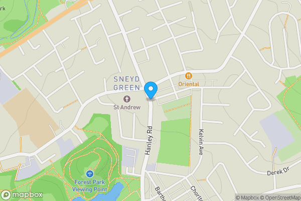 Map location for Hanley Road Stoke-On-Trent ST1 6BL