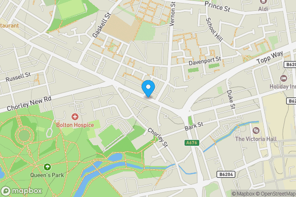 Map location for 201 St. Georges Road, Bolton, Lancashire BL1 2PG