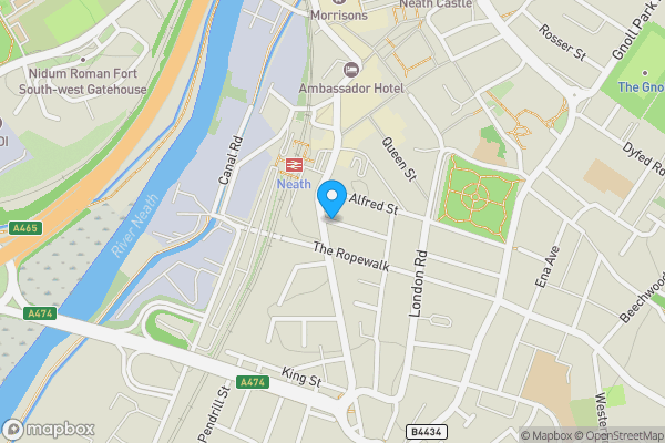 Map location for Allister Street, Neath, West Glamorgan, SA11 1EN