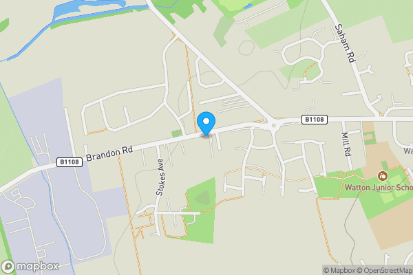 Map location for 71 Brandon Road, Watton, Thetford, Norfolk IP25 6LB