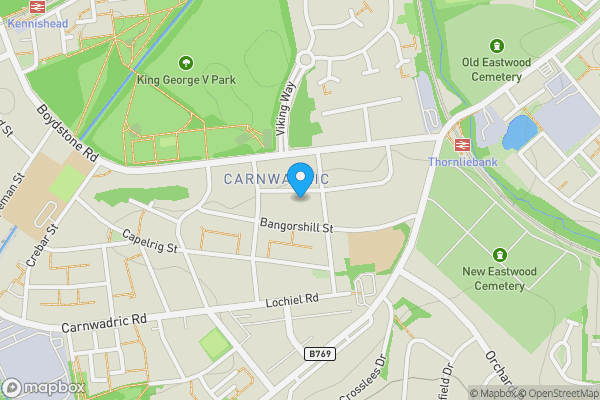 Map location for 24 Cruachan Street, Glasgow, G46 8LY