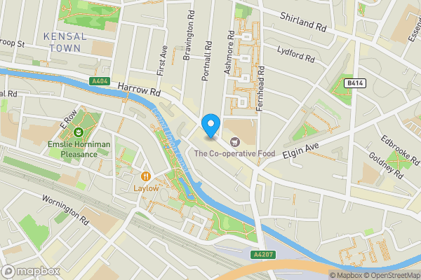 Map location for 395 Harrow Road, Maida Hill, London, W9 3NF