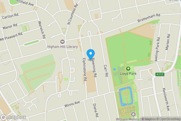 Map location for 27a Fleeming Road, Walthamstow, London E17 5ET
